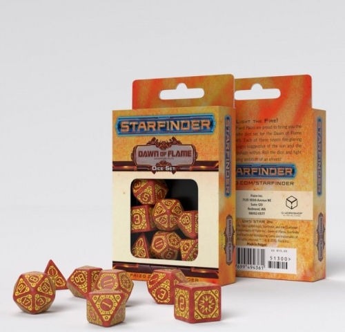 Q Workshop Starfinder Starfinder Dawn Of Flame - Комплект Зарове 7 Бройки