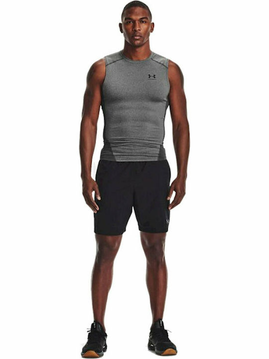 Under Armour Heatgear Herren Thermo ärmelloses Shirt Kompression Gray