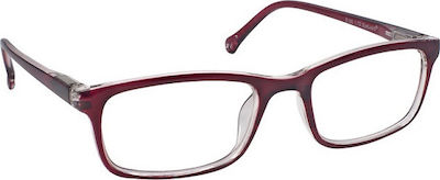 Eyelead E166 Reading Glasses +1.25 in Burgundy color E166 E 166