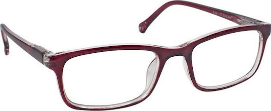 Eyelead E166 Reading Glasses +3.50 in Burgundy color E 166