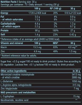 Biotech USA Iso Whey Zero Black Whey Protein Gluten & Lactose Free with Flavor Strawberry 500gr