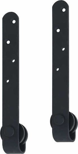 vidaXL Schiebetürmechanismus für Türknaufe 183cm Schwarze