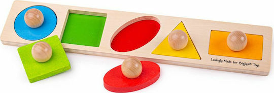 Holz Kinder Steckpuzzle Formen Steckspiel 5pcs Big Jigs