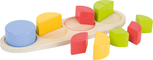 Wooden Kids Peg Puzzle Create the Circle 10pcs Small Foot
