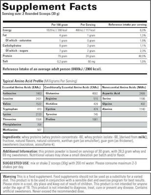 Stacker 2 Whey 100% Molkenprotein mit Geschmack Vanille-Sahne 2kg