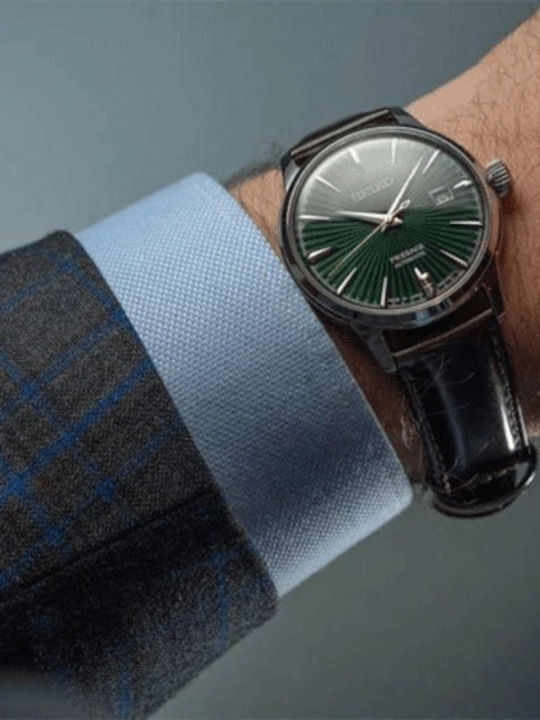 Seiko Presage Basic Line Watch Automatic with Leather Strap
