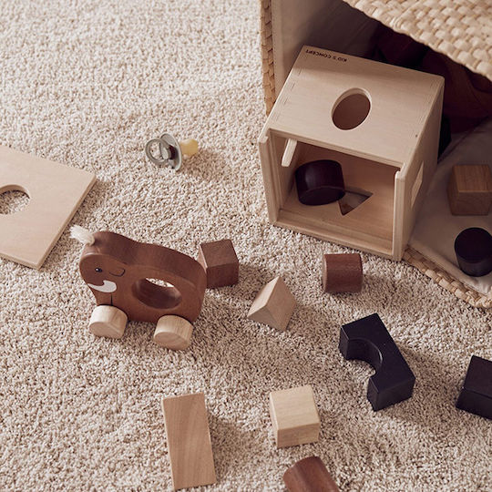 Kids Concept Formensortierspiel Formensortierwürfel aus Holz für 12++ Monate