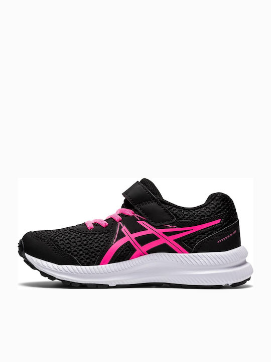 Gt 1000 10 Ps Kids Sports Shoes Running with Hoop & Loop Closure Black