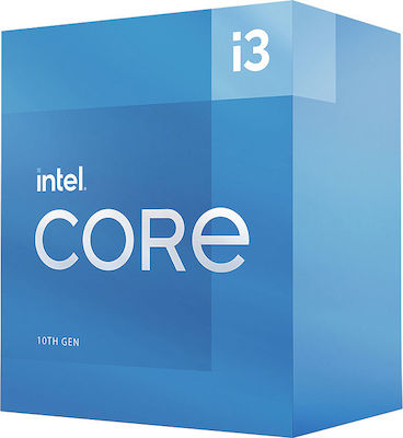 Intel Core i3-10105 3.7GHz Επεξεργαστής 4 Πυρήνων για Socket 1200 σε Κουτί με Ψύκτρα