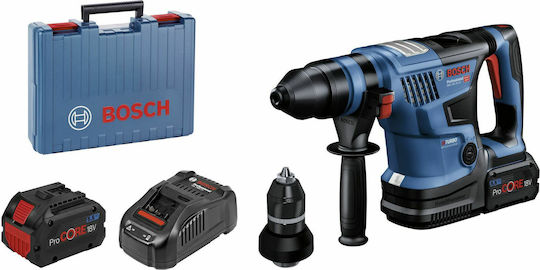 Bosch GBH 18V-34 CF Kit Impact Demolition Hammer Battery Brushless 18V 2x5.5Ah with Chuck SDS Plus 0611914003
