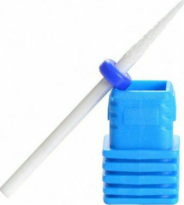 Safety Nail Drill Ceramic Bit with Needle Head Blue