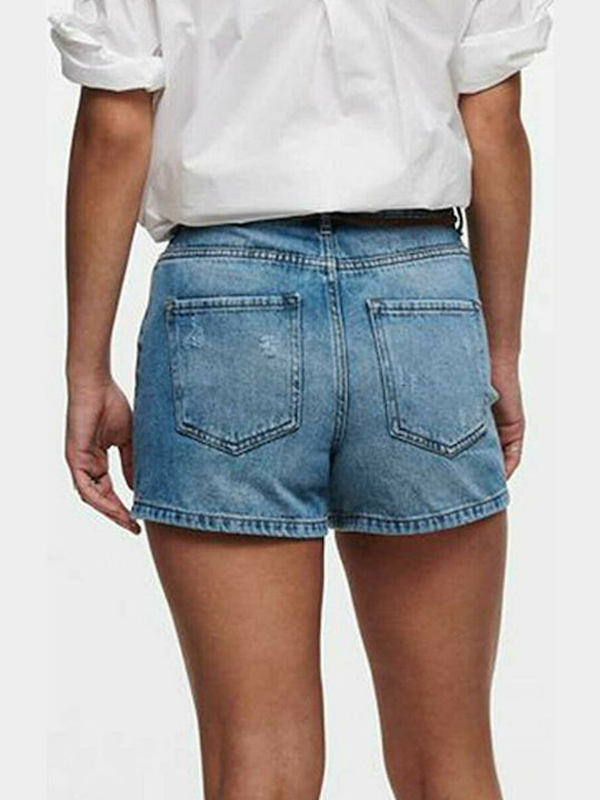 Only Women's Jean High-waisted Shorts Blue