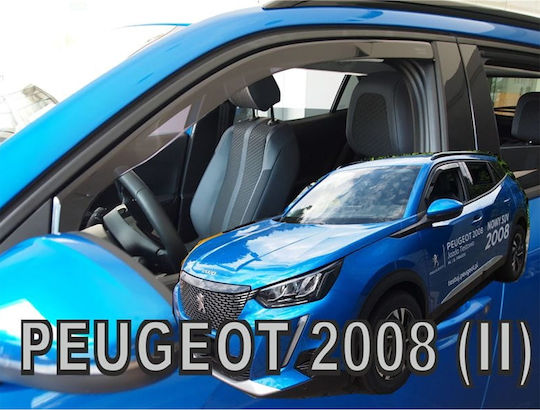 Heko Set of Windbreakers Front Car Dark Fime for Peugeot 2008 5D 2019> / 2008E 5D 2019 2pcs