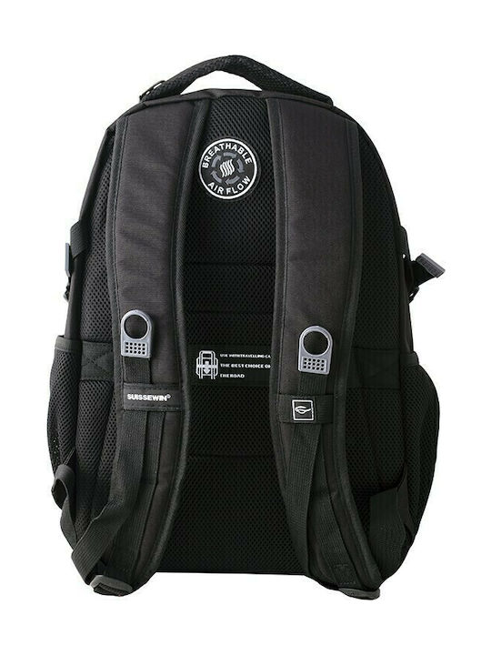 Suissewin Rucsac Waterproof Negru Suissewin Rucsac Waterproof Negru