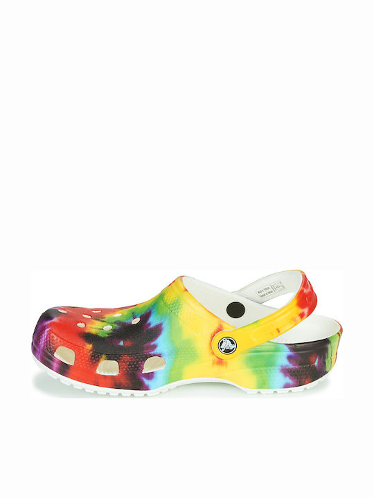 Crocs Classic Tie Dye Graphic Damen Holzschuhe