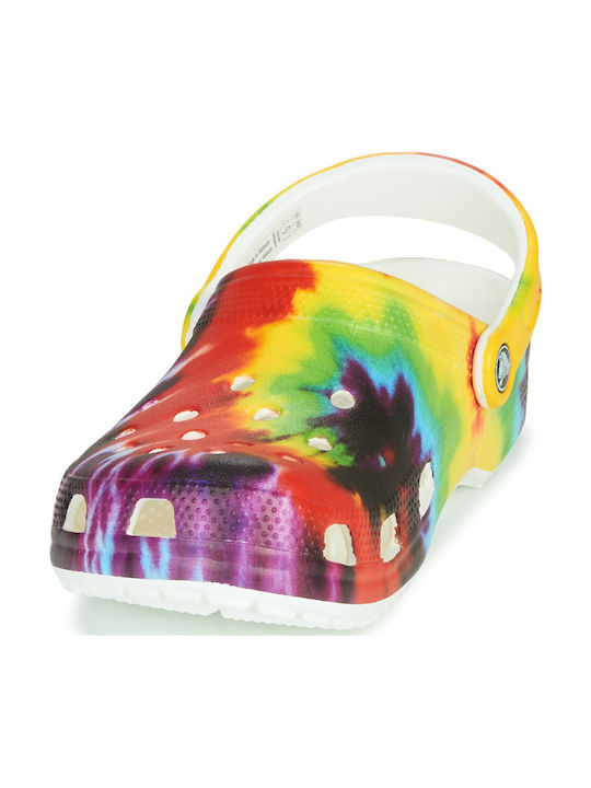 Crocs Classic Tie Dye Graphic Damen Holzschuhe