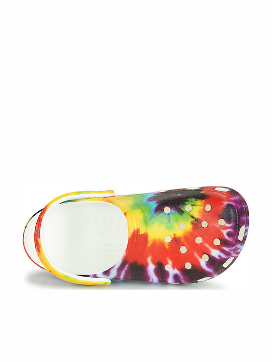 Crocs Classic Tie Dye Graphic Damen Holzschuhe