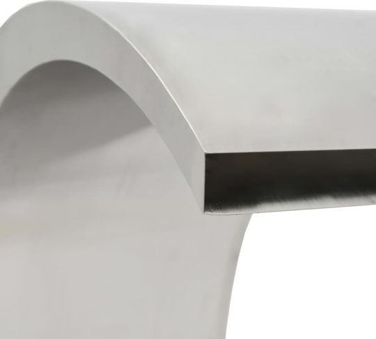 vidaXL Pool Waterfall made of Stainless Steel 70x30x60cm Silver