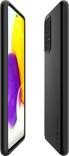 Spigen Thin Fit Back Cover Σιλικόνης 1.55mm Μαύρο (Galaxy A72)