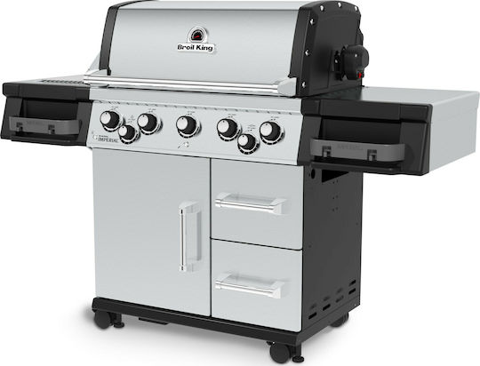 Broil King Imperial S 590 IR Gasgrill Rost 81cmx49cmcm mit 5 cm 16kW und Seitenbrenner Infrarot