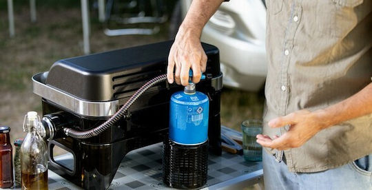 Campingaz Attitude 2 Go CV Gasgrill Gusseisen Rost 48cmx26cmcm mit 1 cm 2.4kW Schwarz