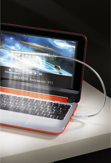 HAMA USB Led Light Gooseneck Silver LED în culoarea Argintiu 00039730