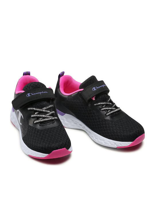 Champion G Ps Low Cut Shoe Bold Kids Sports Shoes Running with Hoop & Loop Closure Black