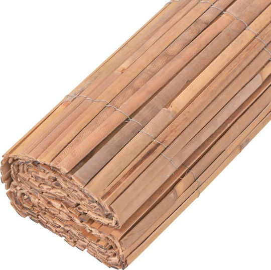 vidaXL Gard De Bambus Cu Jumătate De Lemn 70x1000cm