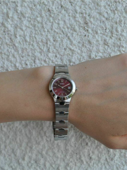 Casio Collection Ρολόι Μπαταρίας με Μεταλλικό Μπρασελέ