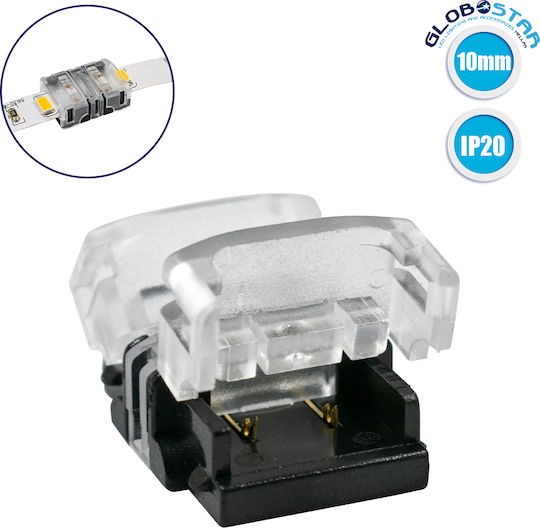 GloboStar Connector Strip To Strip για Ένωση 2 Μονόχρωμων Ταινιών LED Πλάτους 10mm 70717