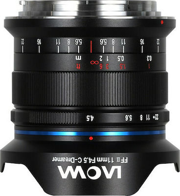 Laowa Пълен кадър Камерен Обектив Venus Optics 11mm f/4.5 FF RL Широк ъгъл / Macro за Канон РФ Монтаж Черен