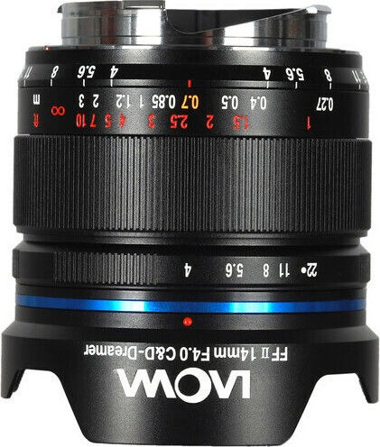 Laowa Full Frame Camera Lens Venus Optics 14mm f/4 FF RL Wide Angle for Canon RF Mount Black