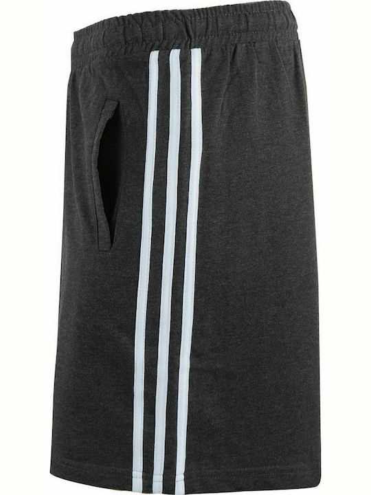 Men's baby shorts - sweatshirt with striped pockets on the side. MALE