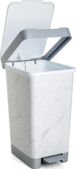 Dimitracas Coș Smart De Gunoi Din Plastic Cu Pedală Marble 25lt