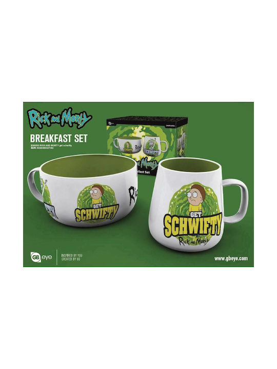 GB eye Rick & Morty Get Schwifty Κούπα Κεραμική Πράσινη 385ml