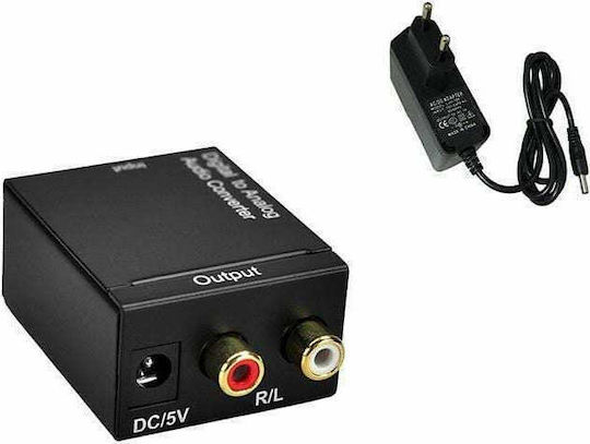 Goobay Konverter RCA / Toslink weiblich zu RCA 2x weiblich 1Stück