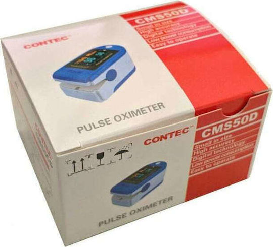 Contec CMS50D Fingertip Pulse Oximeter Blue