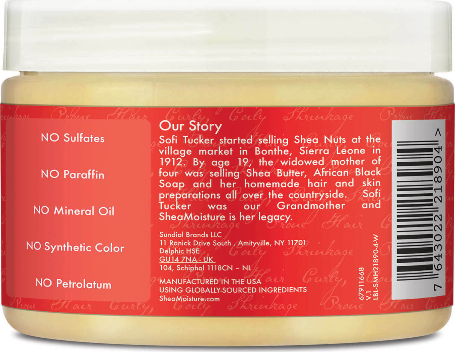 Shea Moisture Palm Oil & Cocoa Butter Curl Stretch Pudding 340ml