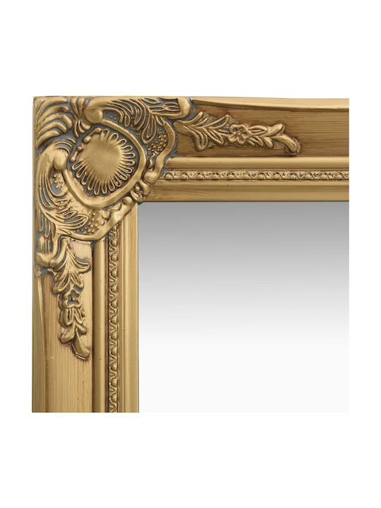 vidaXL Wall Mirror with Gold Wooden Frame 40x40cm 1pcs