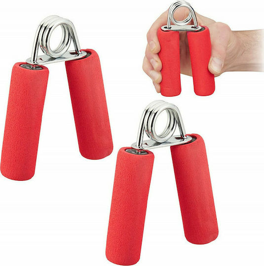 Relaxdays Crush Grippers 2pcs Red with Resistance up to 40kg