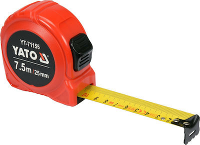 Yato Tape Measure with Auto-Rewind 25mm x 7.5m