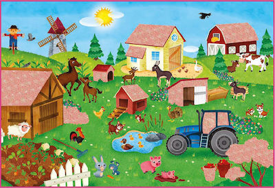 Kids Puzzle Aνακαλύπτω Τη Φάρμα Με Μαγικό Φακό for 3++ Years 24pcs Ludattica