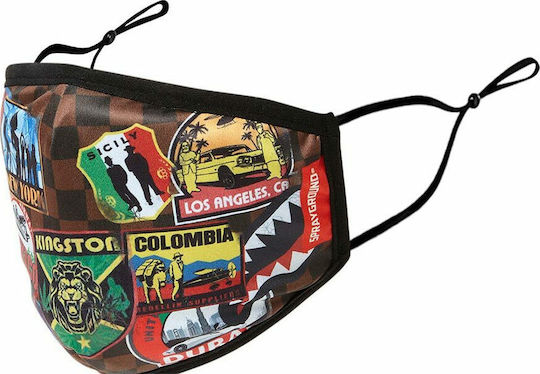 Sprayground Travel Patches Protective Mask Fabric Z359 1 Piece