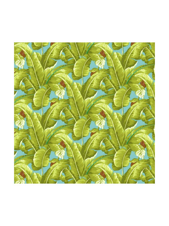 Lino Home Dekorativer Kissenbezug Habana aus 100% Baumwolle 701 Aqua 45x45cm.