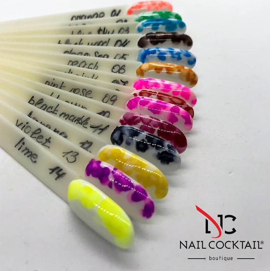 Nail Cocktail Aquarelle Painting Colors for Nails 10 Red Brown in Red Color