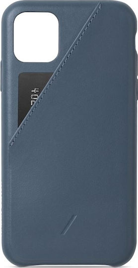Native Union Clic Card Back Cover Δερμάτινο Μπλε (iPhone 11 Pro Max)