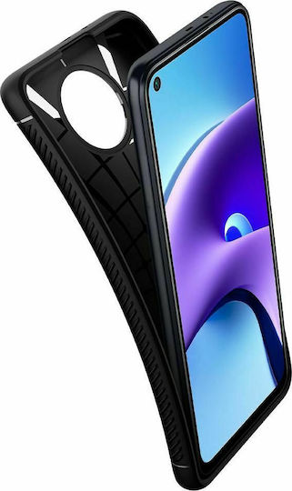 Spigen Rugged Armor Back Cover Σιλικόνης Μαύρο (Redmi Note 9T)