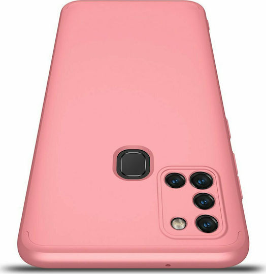GKK 360 Full Cover Πλαστικό Ροζ Χρυσό (Galaxy A21s)