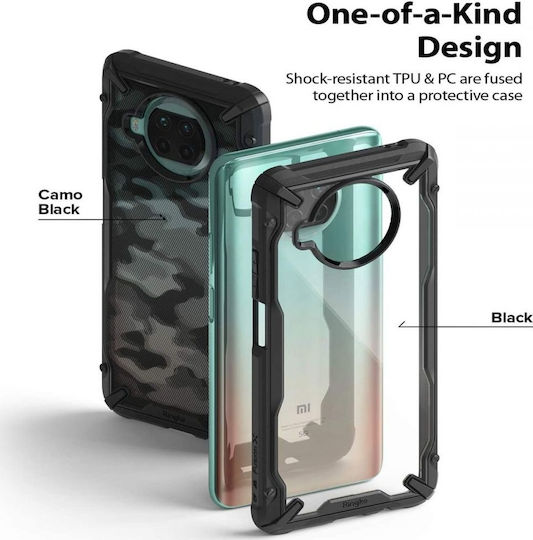 Ringke Fusion X Back Cover Πλαστικό 2mm Μαύρο (Xiaomi Mi 10T Lite)