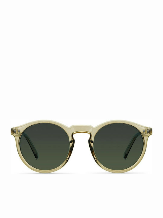 Meller Kubu Unisex Sunglasses with Horn-Rimmed Frame Sand Olive K-SANDOLI